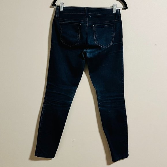 Guess Low-Rise Power Skinny Jeans, Dark Wash, Size US 27 - Picture 2 of 12